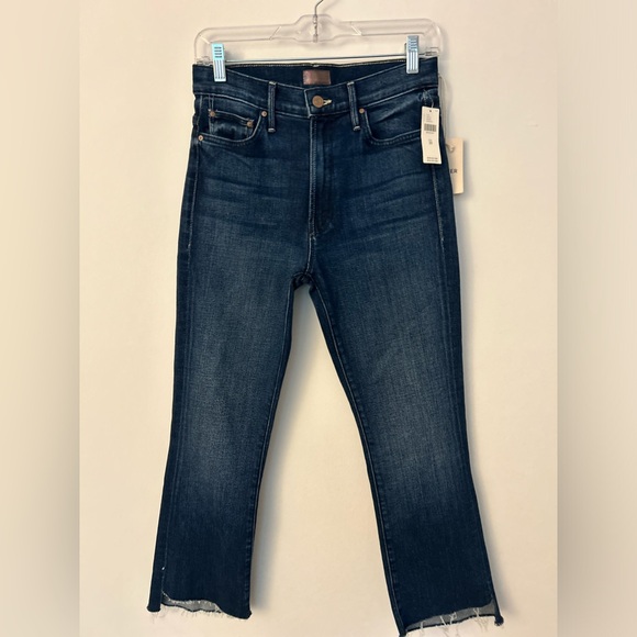 Mother The Insider Crop Step Fray Jeans in Color Sake to Me, Size 28. - Picture 2 of 10